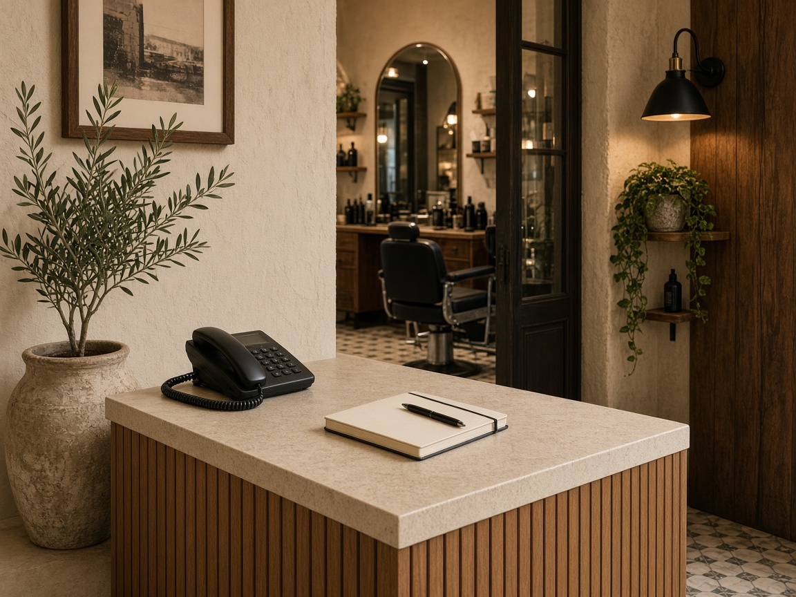 Contact desk at Studio Steadyroot in Valletta